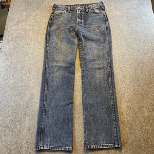 Wrangler 956TNF Jeans Mens 28x31Blue Denim Vintage Straight Leg Western
